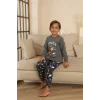 Kapitex 7114 Erkek Çocuk Uzun Kol Pijama Takımı