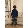 Kapitex 7114 Erkek Çocuk Uzun Kol Pijama Takımı