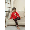 Kapitex 8222 Kız Çocuk Uzun Kol Pijama Takımı