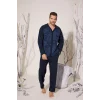 Kocabey 8025 Erkek  V Yaka Boydan Düğmeli Pijama Takımı