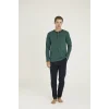 Kocabey 9245 Erkek Midi Yaka Pijama Takım