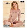 Mihra 13165 Kadın Kadife Uzun Kol Pijama Takımı