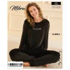 Mihra 13165 Kadın Kadife Uzun Kol Pijama Takımı