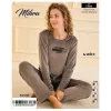 Mihra 13166 Kadın Kadife Uzun Kol Pijama Takımı