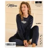 Mihra 13166 Kadın Kadife Uzun Kol Pijama Takımı