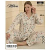 Mihra 50801 Kadın Düğmeli Battal Pijama Takımı