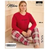 Mihra 50802 Kadın Battal Milan O Yaka Pijama Takımı