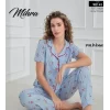 Mihra 90141 Kadın Boydan Düğmeli Pijama Takımı