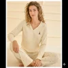 Mihra 90759 Kadın V Yaka Uzun Kol Pijama Takımı