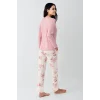 Pierre Cardin 9055-S Kadın Uzun Kol Pijama Takım