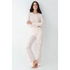 Pierre Cardin 9061-S Kadın Uzun Kol Pijama Takım