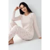 Pierre Cardin 9061-S Kadın Uzun Kol Pijama Takım