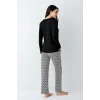 Pierre Cardin 9068-S Kadın Uzun Kol Pijama Takım