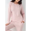 Pierre Cardin 9080-S Kadın Uzun Kol Pijama Takım