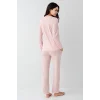 Pierre Cardin 9080-X Kadın Uzun Kol Pijama Takım