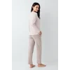 Pierre Cardin 9096-S Kadın Uzun Kol Pijama Takım