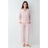 Pierre Cardin 9115-S Kadın Uzun Kol Pijama Takımı