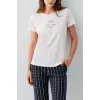 Pierre Cardin PC9207-S Kadın Kapri Kısa Kol Pijama Takımı