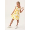 Roly Poly 3393-3 Kız Çocuk Çiçekli Elbise