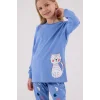 RolyPoly 3697-G Kız Çocuk Uzun Kol Pijama Takım
