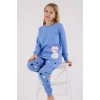 RolyPoly 3697-G Kız Çocuk Uzun Kol Pijama Takım