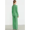 Sementa 76438 Yarım Düğmeli Cep Detaylı Pijama Takım