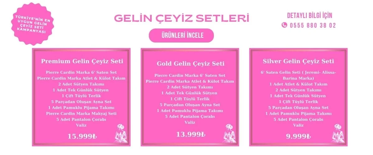 Gelin Çeyiz Seti