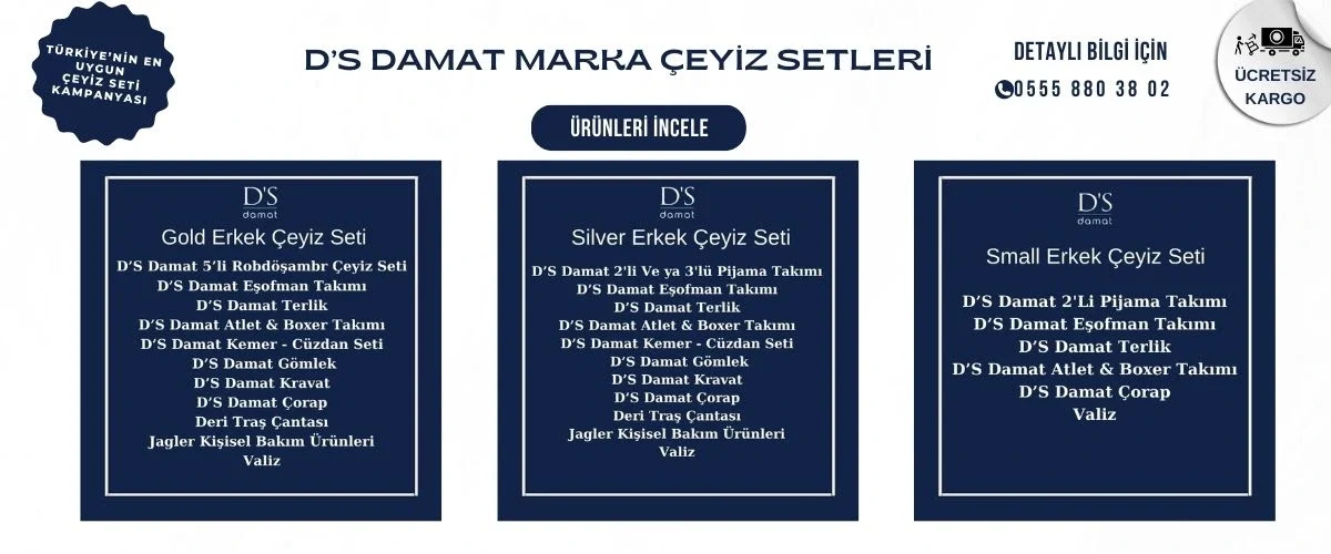 Ds Damat Çeyiz Seti