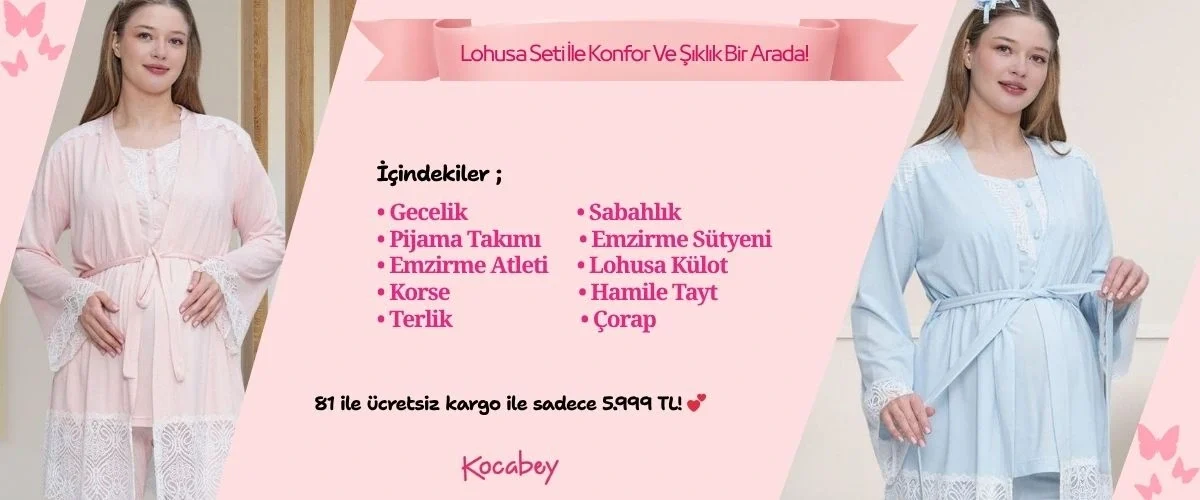 Lohusa Seti İle Konfor Ve Şıklık Bir Arada! 🌸