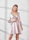 Pierre Cardin 6625 Kısa Gecelikli 6lı İpek Set