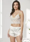 Pierre Cardin 7005 Sabahlıklı Şort Gecelik Takım