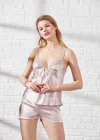 Pierre Cardin 6625 Kısa Gecelikli 6lı İpek Set