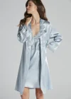 Pierre Cardin 6965 Bayan 6lı Saten Gecelik Sabahlık
