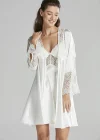 Pierre Cardin 6625 Kısa Gecelikli 6lı İpek Set