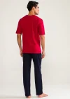 DS Damat 02000 Kısa Kol 3lü Erkek Pijama Takımı