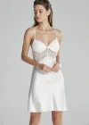Pierre Cardin 6625 Kısa Gecelikli 6lı İpek Set