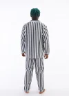 Kocabey 4007 Uzun Kol Çizgili Gaffur Erkek Pijama Takım