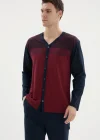 Kocabey Dm-26104 V Yaka Boydan Düğmeli Pijama Takımı