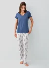 Pierre Cardin 9214-S Kadın Kısa Kol Pijama Takımı