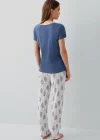 Pierre Cardin 9214-S Kadın Kısa Kol Pijama Takımı