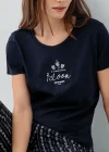 Pierre Cardin PC9207-S Kadın Kapri Kısa Kol Pijama Takımı