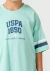 US Polo 2414-4 Erkek Çocuk Bermuda Takım