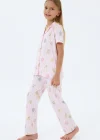 RolyPoly 3809-2 Kız Çocuk Kısa Kol Pijama Takımı