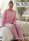 Boyraz BPS-01749 Kadın Battal Uzun Kol Penye Pijama Takımı