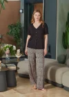 Aqua 26683 Kadın Önü Düğmeli Kısa Kol Pijama Takım