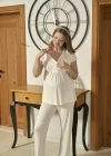 Aqua 26611 Kadın 3lü Lohusa Pijama Takım