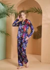 PJS 27079 Kadın Düğmeli Pijama Takımı