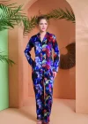 PJS 27079 Kadın Düğmeli Pijama Takımı