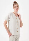 PJS 29098 Kadın Düğmeli Pijama Takım