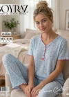 Boyraz PT-01883  Kadın Pointella Kısa Kol Pijama Takımı